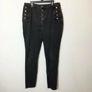 Avec Les Filles Black High Rise Jeans